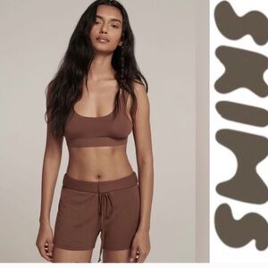SKIMS Brown Sleep Bralette - Jasper
